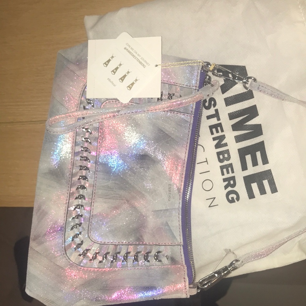 Brand new with tags pink / blue shimmering purse